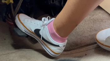 Driving in my New Nike Sneakers.webp