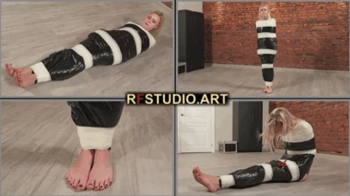 Astrid Barefoot Mummification + Release from Wrap (FULL HD MP4).webp