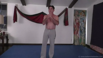 Birthday Surprise Gone Wrong! Steve is Scissored, Smothered and Bound by Veve Lane!.webp