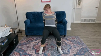 Bound, gagged and struggling - includes post shoot interview with Cara Day (MP4 Format).webp