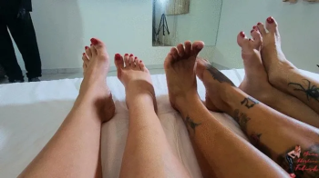 Foot Worship, part 1, by Manu, Agatha, Mibby and Slave, HD.webp