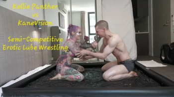 Kellie Panther vs KaneVision Semi Competitive Erotic Lube Wrestling.webp