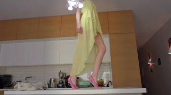 Amber Rule In The House - Pink Gym Slippers - Full.webp
