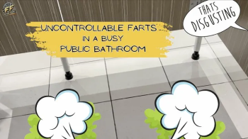 Uncontrollable FARTS in busy PUBLIC BATHROOM.webp