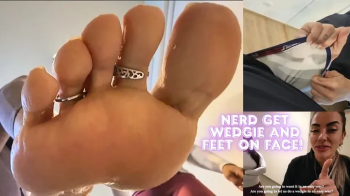 College Nerd got Wedgie and Foot Smother on face - Lytta Blond and Mia - FOOT WORSHIP - FOOT SMELLING - FEMDOM - FOOT DO.webp