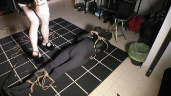 Mistress Evil Red crushes her slave's cock WMV version.webp