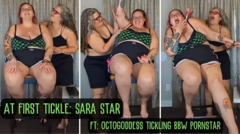 At First Tickle- Sara Star ft- OctoGoddess Tickling BBW Pornstar Ticklish Armpits First Time 1080 Version.webp