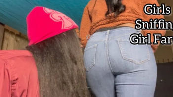 Gassy Girls Sniffing each other farts outside.webp