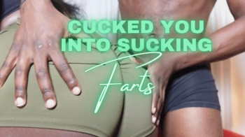Cucked into Sucking Repulsive Farts - Ebony Kink Couple Farts on you.webp