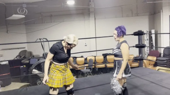 Cheerleader vs Sexy School Girl Fight!.webp