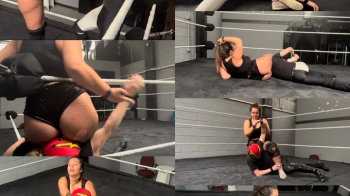 Thick curvy female dominates male jobber with her ass, thighs and strength.webp