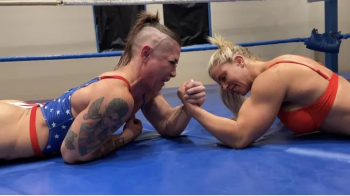 Sheena vs KO in a 100 percent Competitive Armwrestling Match.webp