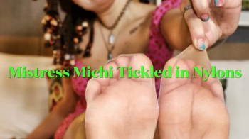 Mistress Michi Nylon Tickle in Stocks.webp