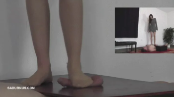 Mistress Cassy in pantyhose cruhs his slave to orgasm A picture in a picture wmv.webp