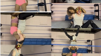 female dominates male jobber with piledrivers, submissions & bronco busters.webp