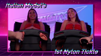 Italian Model's 1st Nylon Tickle - Nylon and Bare Tickling!.webp