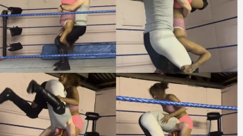 skinny masked man and female wrestler learn how todo piledrivers.webp