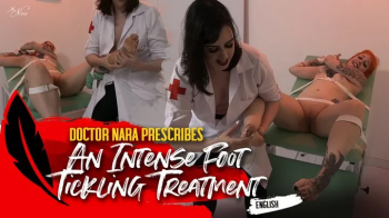 Doctor Nara bound and introduce Mel Fire to tickling treatment (1080 EN-sub).webp