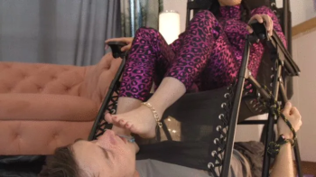 Wednesday (Susan) In Pink Catsuit And He Worship Her Feet Under - Licking Part - Polish Language.webp