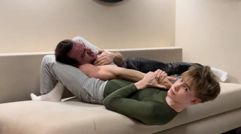 Twink wrestles and dominates man Chapter 1.webp
