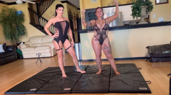 Little rampage has a sensaul steamy roll with fitness model Kittie Bell.webp