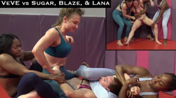 3-vs-1 Competitive Female Wrestling- VeVe Lane vs Sugar Diamond, Blaze, & Lana Luxor.webp