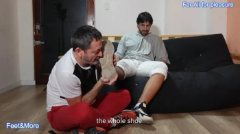 Sneakers off, grab socks -custom video.webp