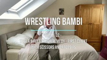 Bambi 02 - Roger's Relaxation Remedy - First Client with Scissors and Facesits.webp