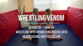 Venom 08 - Wrestling With Venom 3 in Lingerie with Headscissors and Facesitting.webp