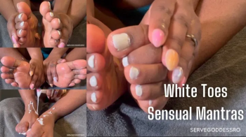 White Toes Sensual Mantras - Royal Ro ebony feet slave training hd mp4 1080p.webp