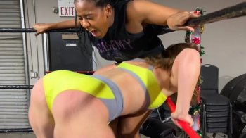 Sweaty FJ domination from blonde boss after all day in stinky flats.webp