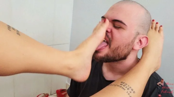 Foot gagging, part 3, by Sasha and Slave, HD.webp