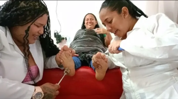 Double tickling on Josy soles.webp