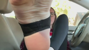 Car feet joi in stirrup pants.webp