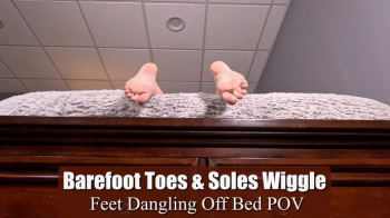 Barefoot Toes & Soles Wiggle - Feet Dangling Off Bed POV - Kylie Jacobsx - WMV 1080p HD.webp