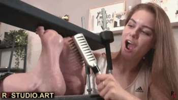 Dana's Beautiful Legs Caught in a Toe-Press as Leya Enjoys Tickling Her Soles (HD 720p MP4).webp