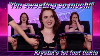 I'm Sweating So Much!- - Krystal's 1st Spontaneous Foot Tickle!.webp