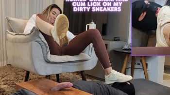 Ruined Orgasm and Cum Lick on My Dirty Sneakers used at Date Night - IGNORED - FOOTJOB - CBT - SHOEJOB - FEMDOM - CUCKOL.webp
