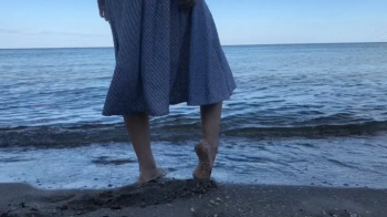 Walking bare feet on beach!.webp