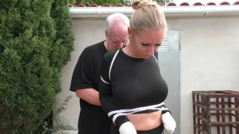 Dany Blonde - Hard Bondage Walk Training for the sexy Austrian Blonde - Part 1 mp4 SD.webp