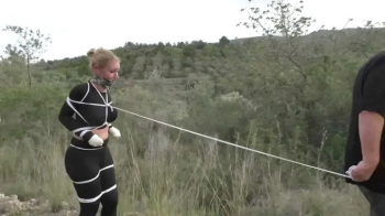 Dany Blonde - Hard Bondage Walk Training for the sexy Austrian Blonde - Part 2 wmv HD.webp