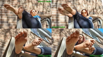 Pinay Asian small feet Sole Show outdoors Volume 10 -wmv.webp