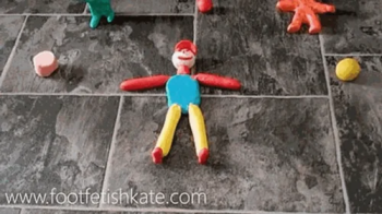 Clayman trample with my heels sandals.webp