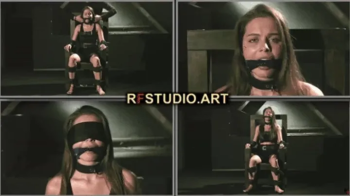 Leya - Upper Body Tickling on a Chair + Cleave Gag and Bit Gag with Lots of Drool (HD 720p MP4).webp