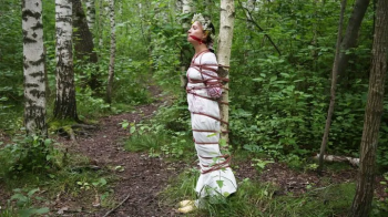 Sofi in ethnic dress in the forest_Part 3.webp