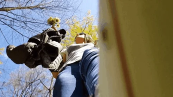 Stuck to the unaware giantess's shoe - then crushed completely!.webp