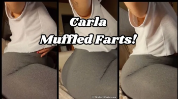 Carla Muffled Farts On Her Bed!.webp