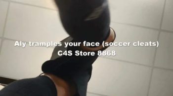 Aly tramples your face (soccer cleats).webp
