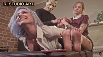Astrid Finds an Odd Side Job - One Hour of Foot Tickling in Pantyhose Hogtie with Assistant Olivia - Part 1 (FULL HD MP4.webp