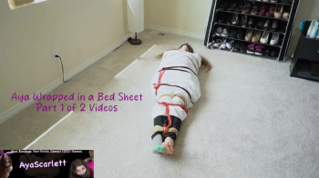 Aya Scarlett - Part 1 - Aya Wrapped in a Bed Sheet.webp